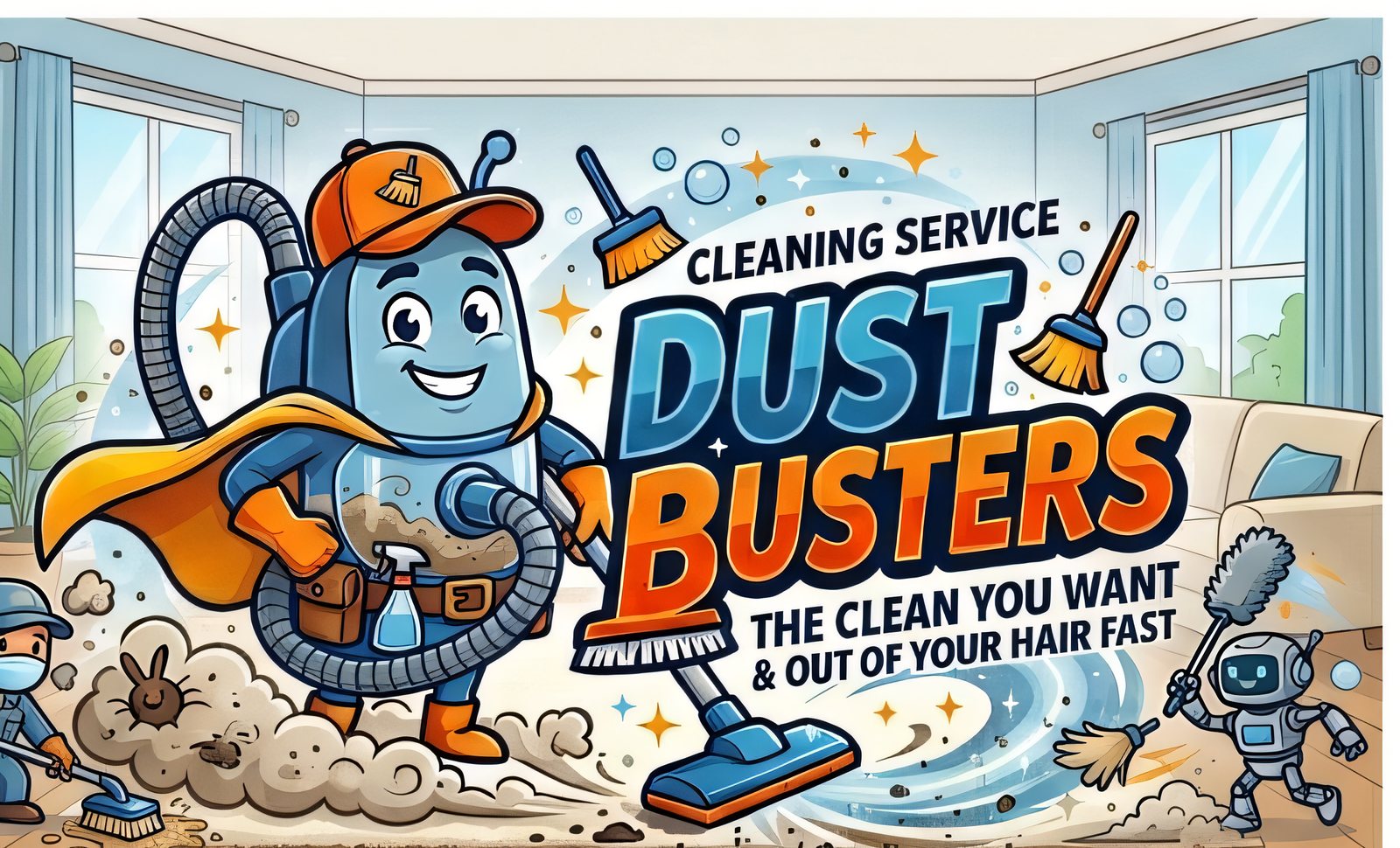 Dust Busters — the clean you want and out of your hair fast